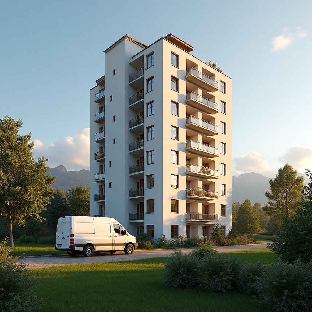 Bloc rezidențial din Brașov unde se efectuează servicii de dezinsecție